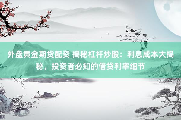 外盘黄金期货配资 揭秘杠杆炒股：利息成本大揭秘，投资者必知的借贷利率细节