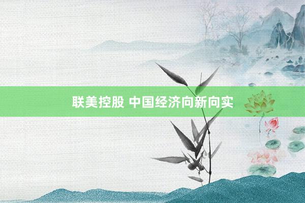 联美控股 中国经济向新向实