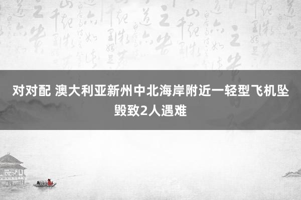 对对配 澳大利亚新州中北海岸附近一轻型飞机坠毁致2人遇难